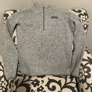 Patagonia Men's Half Zip Better Sweater in Heather Gray